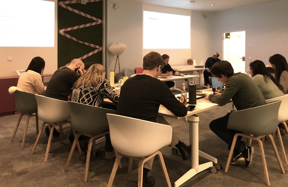 Workshop session — affinity mapping